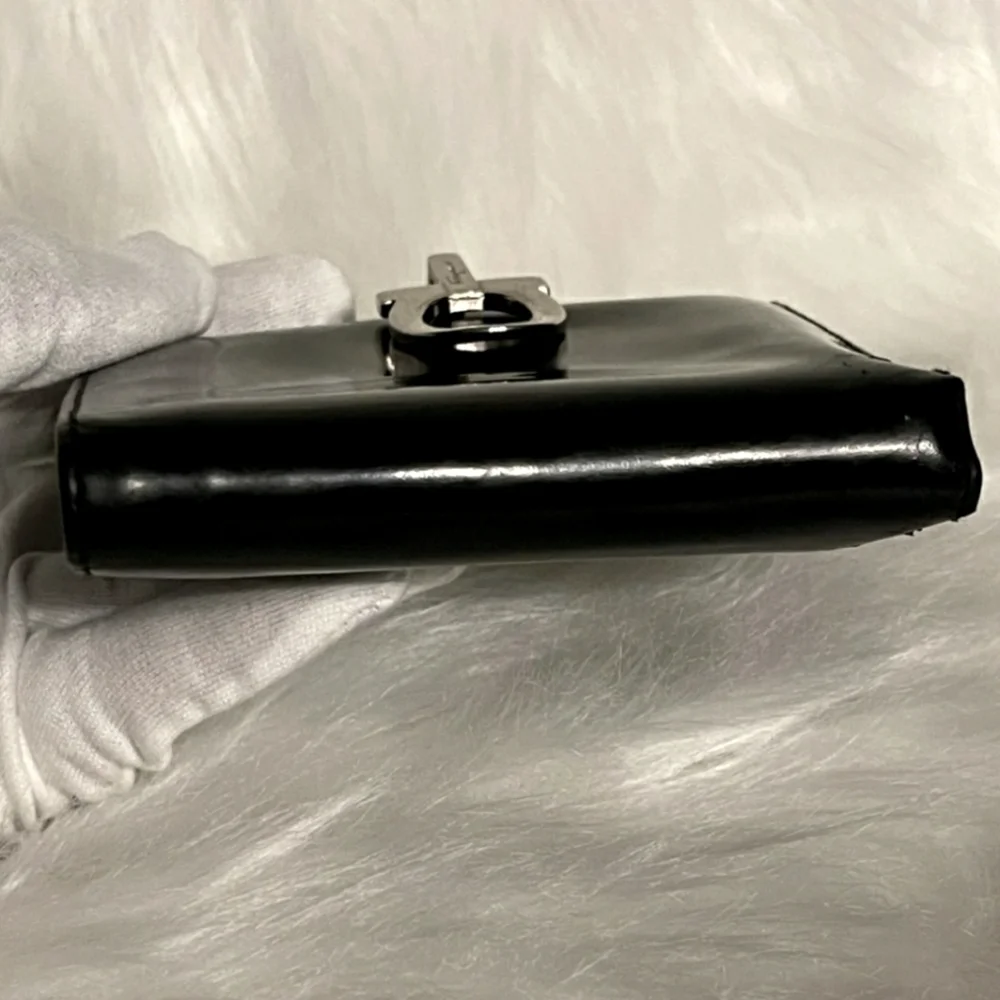 SALVATORE FERRAGAMO Nero Calf Wallet in Box